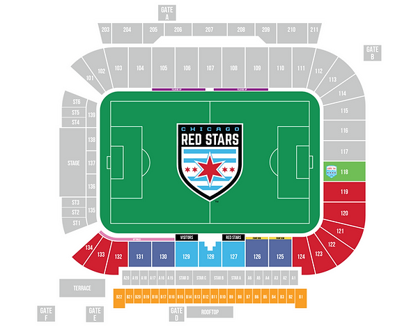 SeatGeek Stadium map