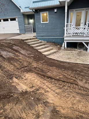 landscape steps and walkway