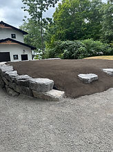 topsoil and armourstone