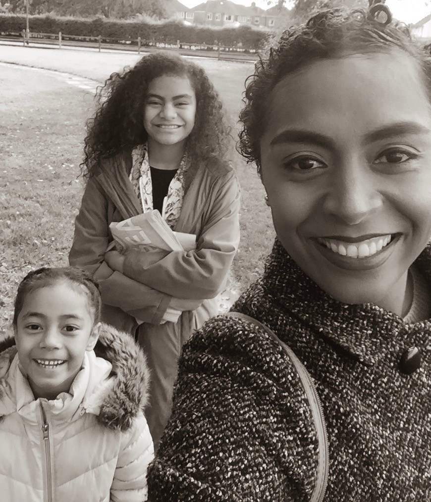 Fijian In The Uk with her children