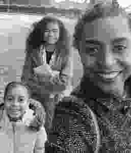 Fijian In The Uk with her children