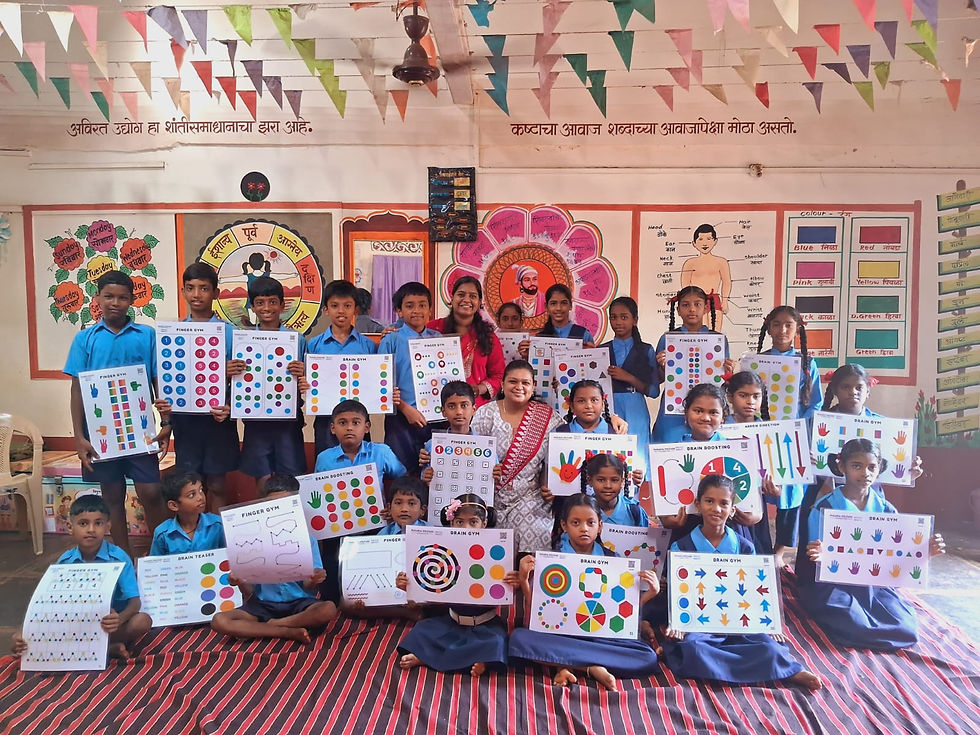 Unlocking Creativity & Confidence through Brain Gym Activities at Ratnagiri, Maharashtra.
