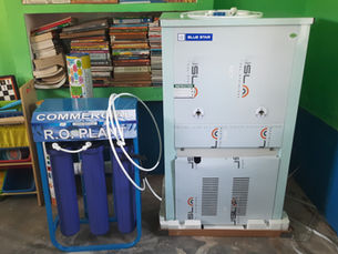 Water Cooler and water filter for Bansa Village .
