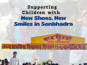 Walking towards a Brighter Tomorrow Footwear Distribution at Sonbhadra.
