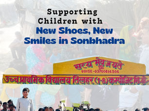 Walking towards a Brighter Tomorrow Footwear Distribution at Sonbhadra.