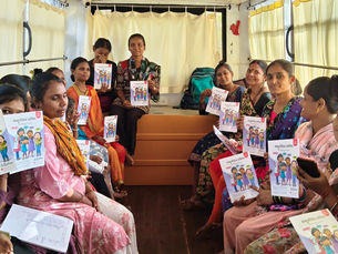 Creating Awareness Menstrual Health Session at Bhandup.