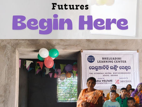 Inaugurating a Community Learning Centre at Bheluadihi, in Sundargarh, Odisha.