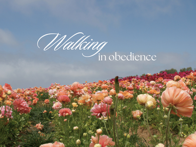 Walking in Obedience!