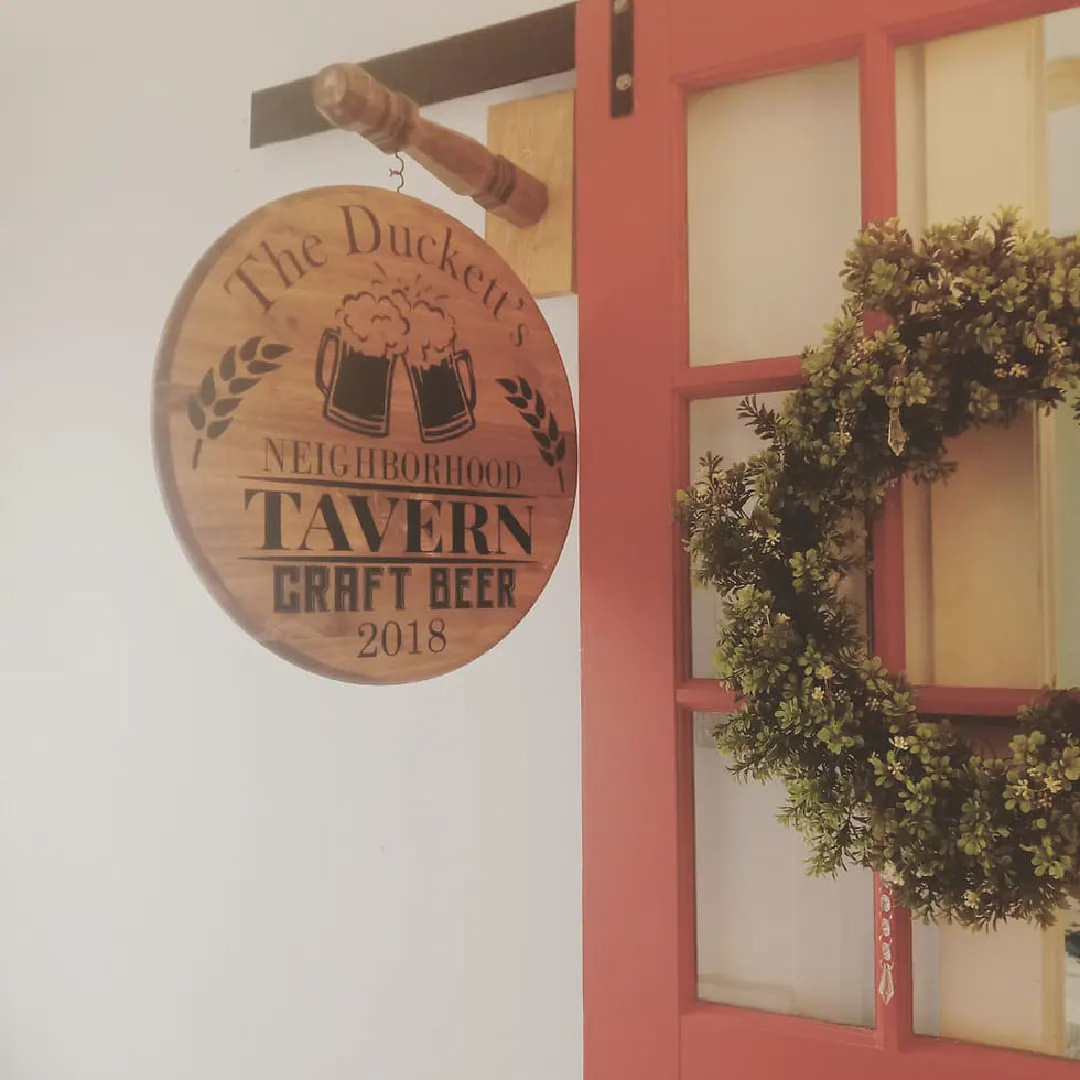 Thumbnail: Personalized Bar Sign Decor, Farm House Rustic Bar Sign, Pub Sign, Tavern Sign