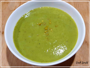 Soupe brocolis et petit pois
