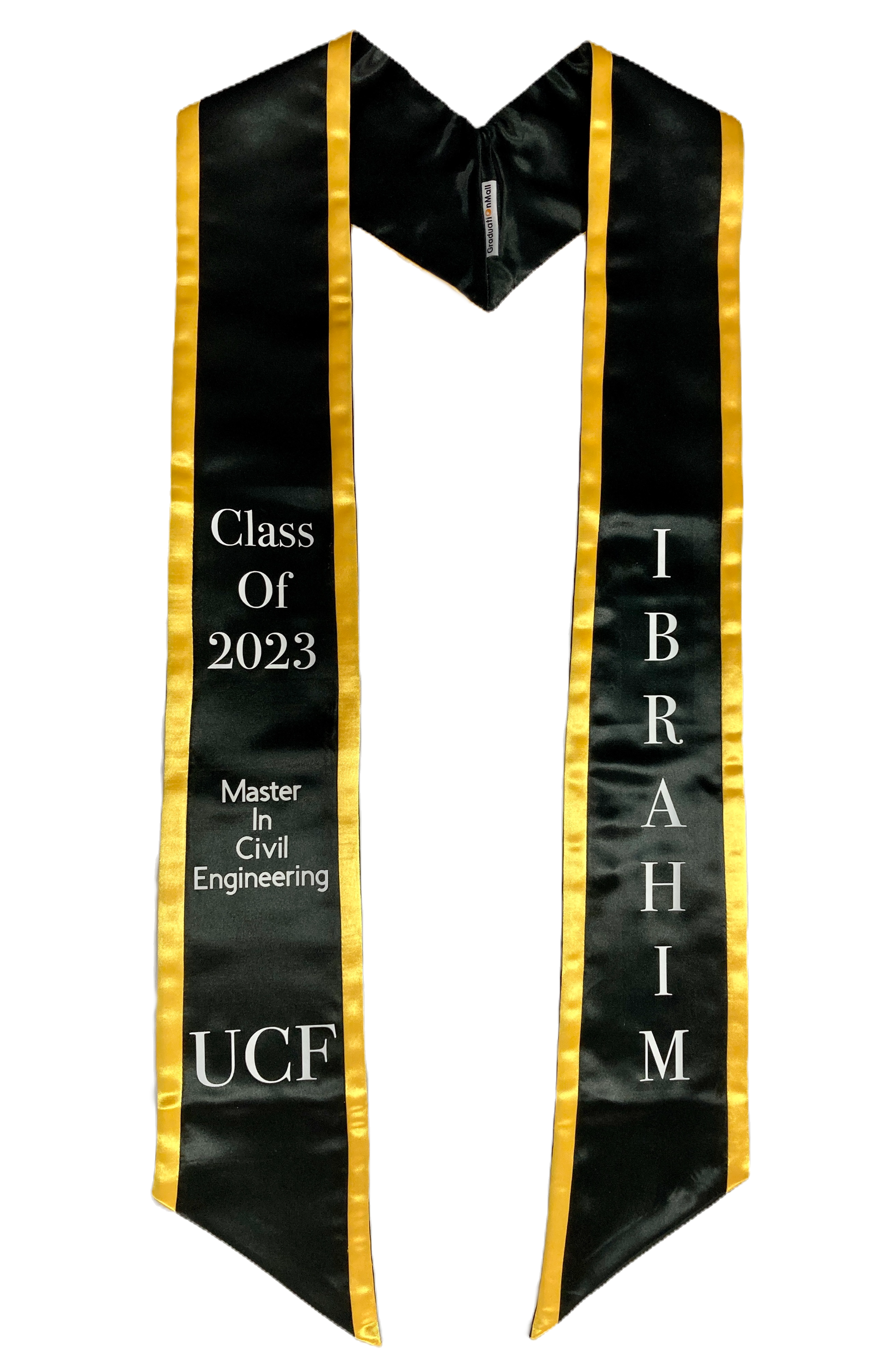 Custom Adult Angled Stole with Trim Stole Shash 72"