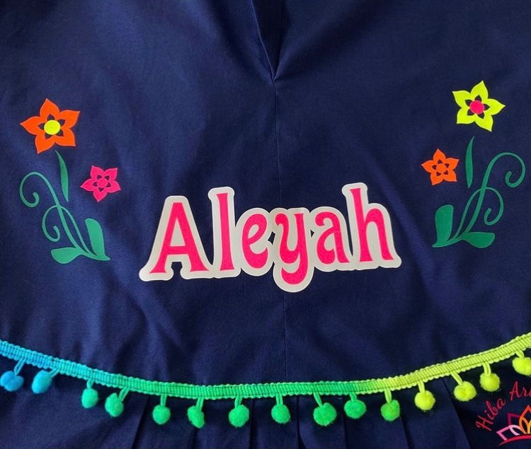 Thumbnail: Handmade One Piece Islamic Prayer Outfit With Custom Vinyl Decals