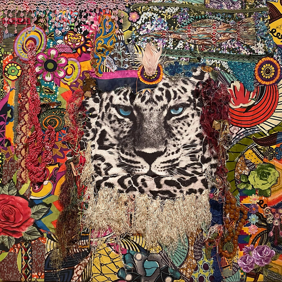 17 Felipe Cardeña, Lord of War, 2023, fabrics, embroideries, jewels, beads and mixed media
