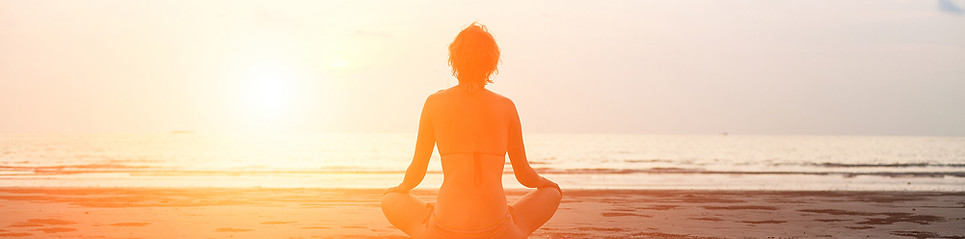 Meditatie door de zee