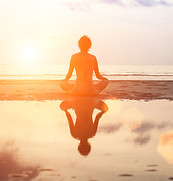 Meditation am Strand
