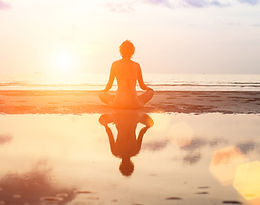 Coucher de soleil méditation