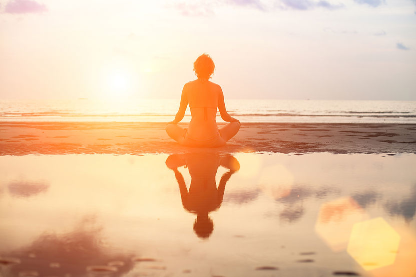 Meditación en la playa