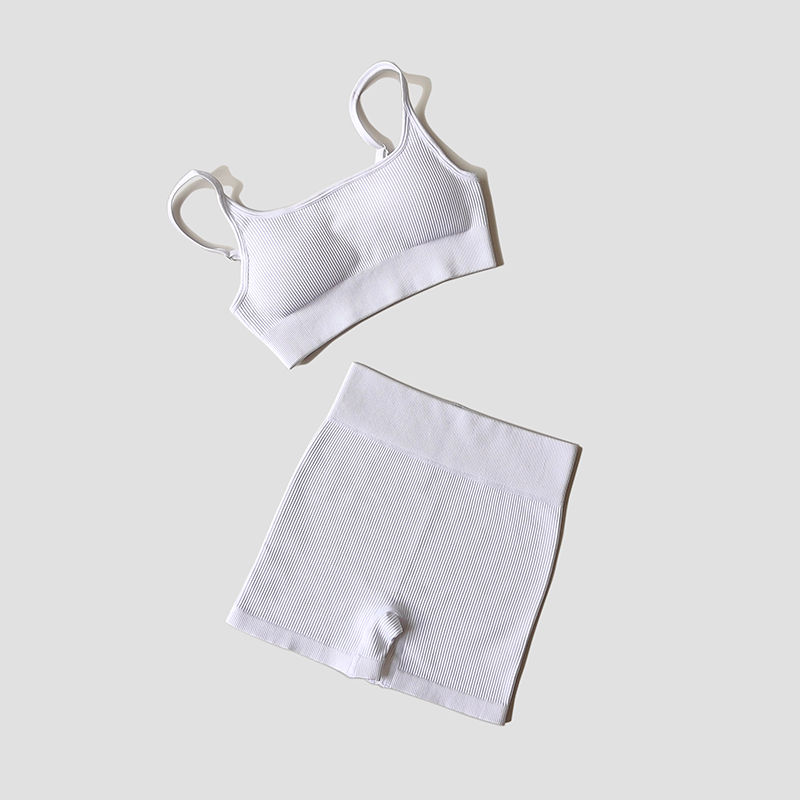 Thumbnail: WAREBALL Seamless Yoga Set Female Women's Crop Top Bra Leggings 2PCS Women Outfi