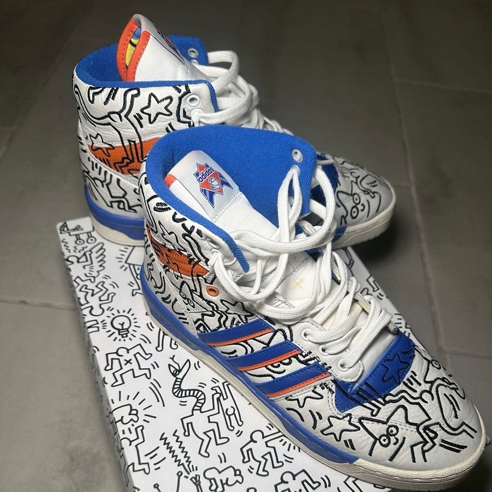 Miniatura: Adidas Rivarly Hi Keith Haring Originals Mens US 9.5