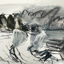 Pastel, charcoal, 21x30cm. 2020.