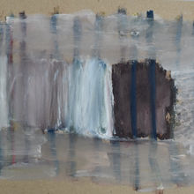 1CR peat brown, charcoal, gouache on paper, 21x30cm.