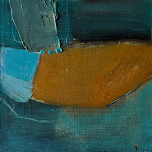 PL Ic,oil on card,10.5x10.5cm.