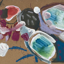 Mixed media, collage on paper, 21x30cm.