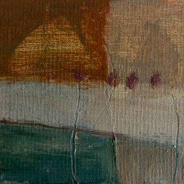 PL Ig, oil on card,9x9.5cm.