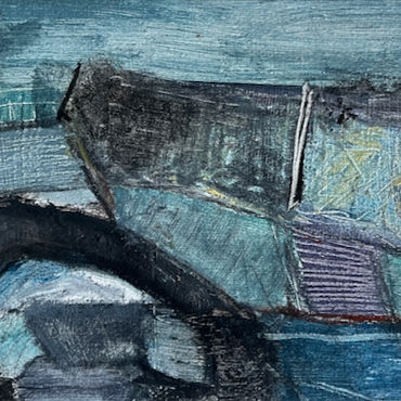 Porthleven Ib,oil on card,13x20cm.