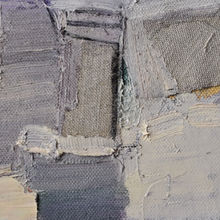 Oil, charcoal, linen on canvas on board, 10x15cm. 2022.