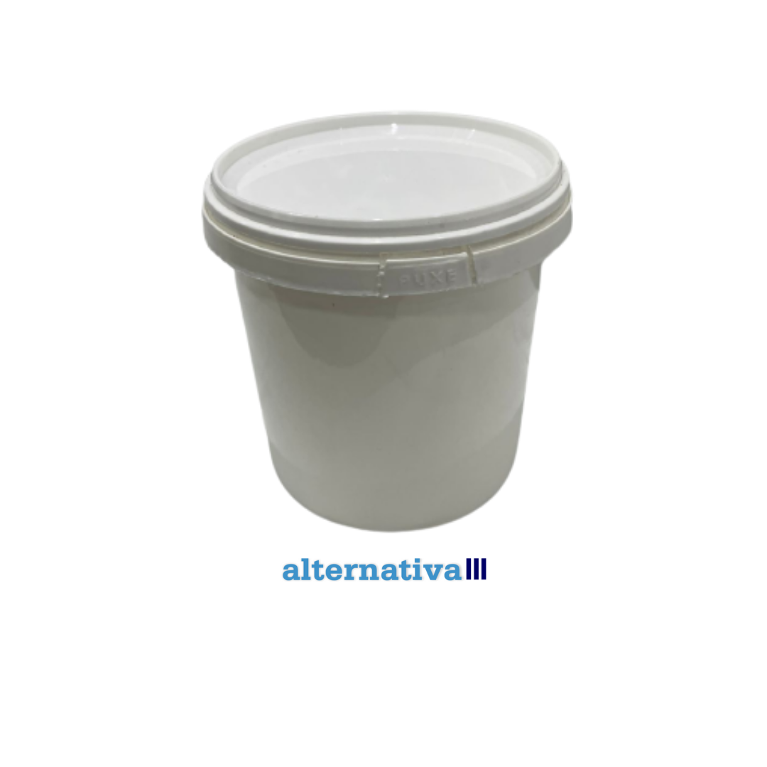 Pote plástico 1 litro branco  - 300 unidades