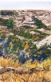 Badlands View, pastel, watercolor and ink, 6x9, $75
SOLD