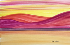 The Warm Colors of a Sunset, watercolor, 9x6, $40
SOLD