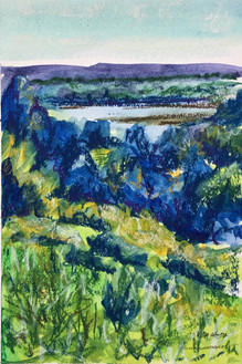 River View #1, pastel and watercolor, 6x9, $75
SOLD