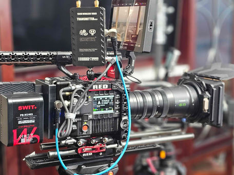 Video Productions USA RED V Raptor camera on studio