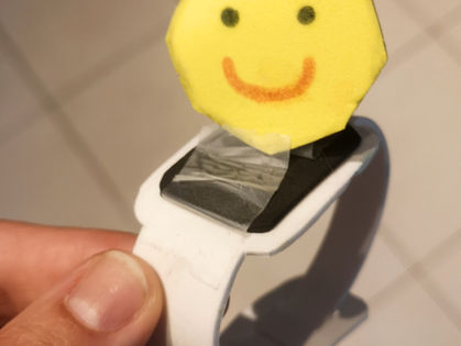 A homemade WristCom!