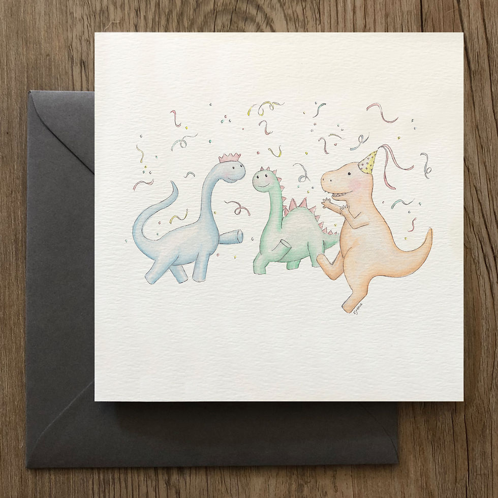 Thumbnail: Dinosaur Party Card