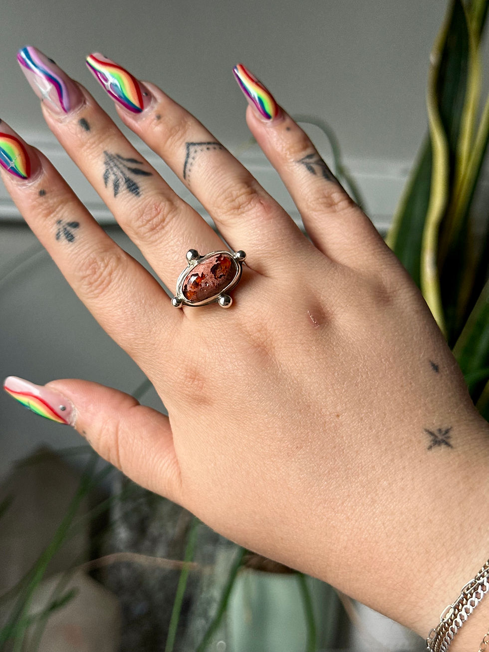 Thumbnail: Mexican Cantera Opal Ring - Size 10