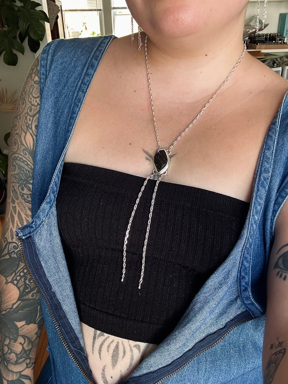 Thumbnail: Black Tourmaline Folo Necklace