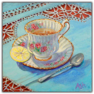 Jackie Ash Tea Blue Cloth