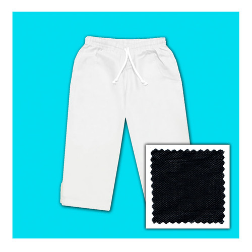 Mens Linen Capris Black