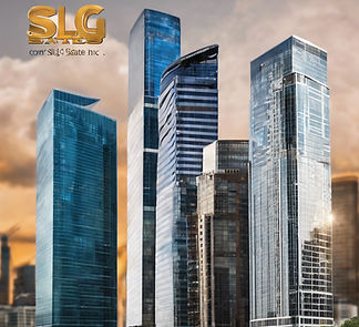 bannière d'entreprise immobilière de marque SLG