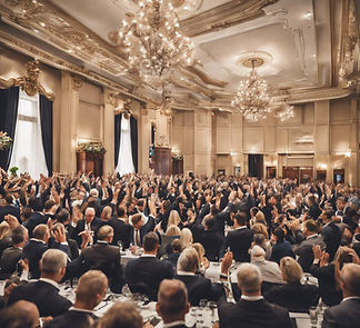 modern auction events in well decorated