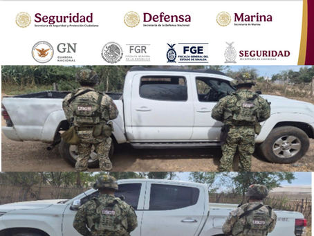 En Cosalá, el Grupo Interinstitucional localiza y recupera dos vehículos con reporte de robo