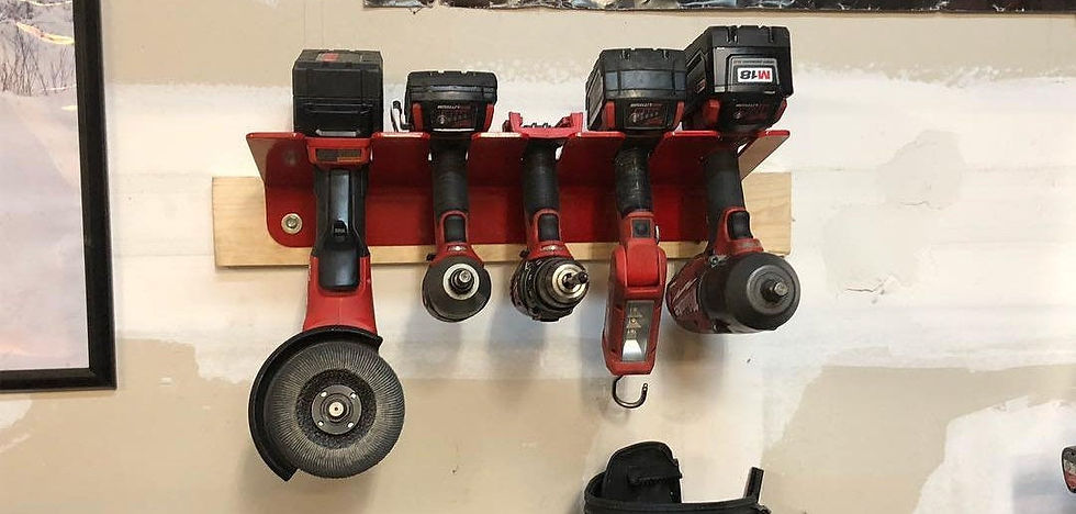 DES Cordless Tool Storage Rack, Garage Organization for Drills, Drivers, Saws