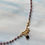 Thumbnail: Garnet Bead chain with Leaf Side Centerpiece