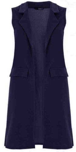 Hour Navy Sleeveless jacket