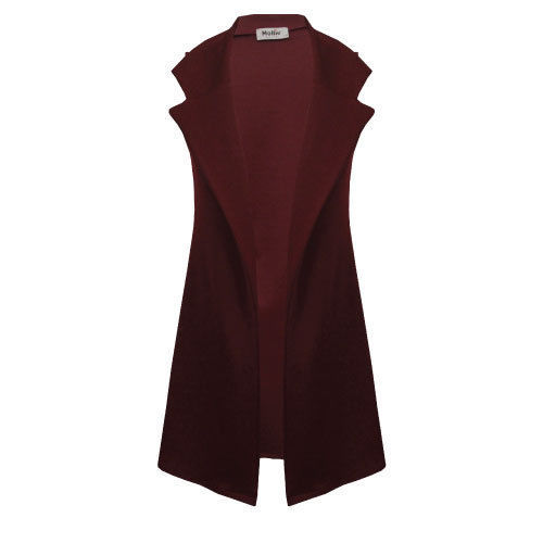 Red Wine Sleeveless jacket