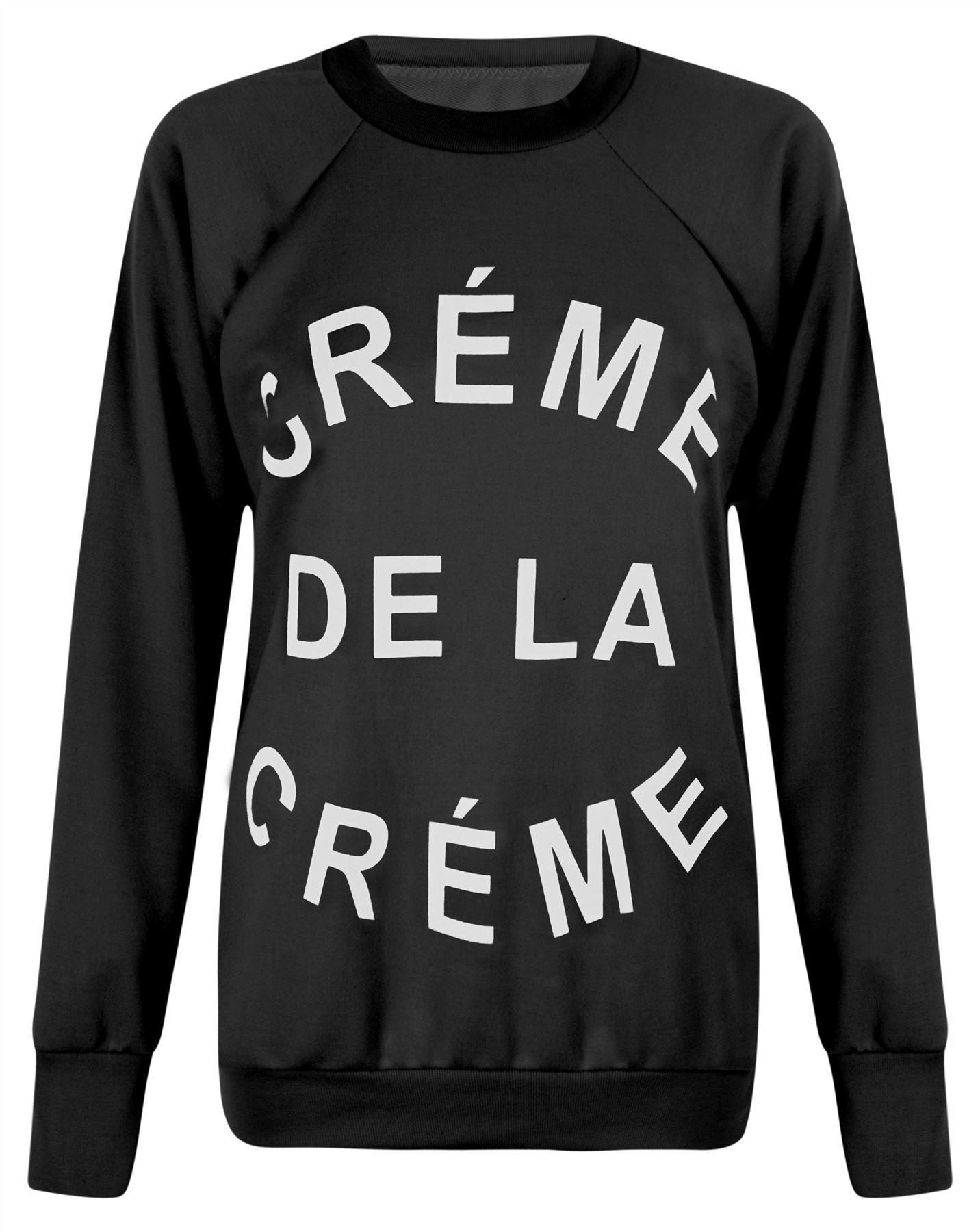 Creme De La Creme Black Sweatshirt