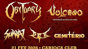 VULCANO: Show com Obituary, D.E.R., Surra e Cemitério ganha nova data oficial